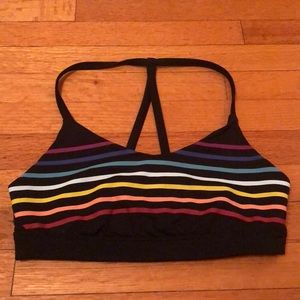Old Navy rainbow sports bra